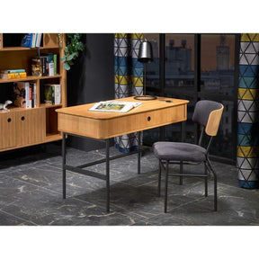 Scaun SMART KR, stejar/gri antracit, otel, 50x53x82 cm