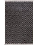 Covor 23033A, 60x100 cm, forma dreptunghiulara, bumbac, negru