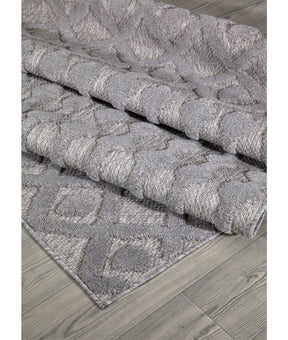 Covor 58388A, 80x150 cm, forma dreptunghiulara, polipropilena, gri