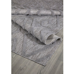 Covor 58594A, 80x150 cm, forma dreptunghiulara, polipropilena, gri
