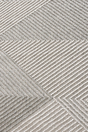 Covor 19270A, 80x150 cm, forma dreptunghiulara, polipropilena, gri/crem