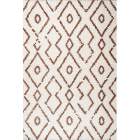 Covor PUFFY 7755, 160x230 cm, forma dreptunghiulara, poliester, alb