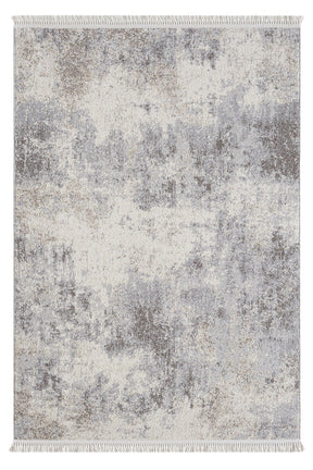 Covor BASTIA, 80x150 cm, forma dreptunghiulara, polipropilena, crem/gri, 1275