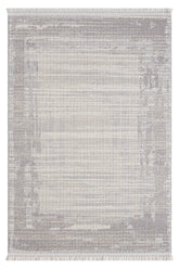 Covor BASTIA, 80x150 cm, forma dreptunghiulara, polipropilena, gri/crem, 1277