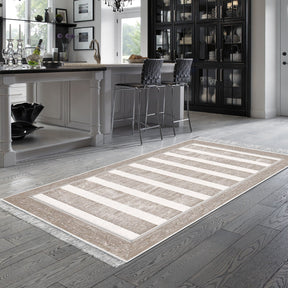 Covor 1545, 80x120 cm, forma dreptunghiulara, poliester, bej/crem