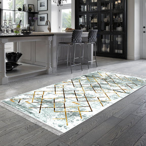 Covor M5026, 80x120 cm, forma dreptunghiulara, poliester, multicolor