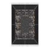 Covor M5132, 80x120 cm, forma dreptunghiulara, poliester, gri antracit