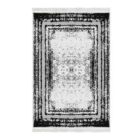 Covor M5132, 80x120 cm, forma dreptunghiulara, poliester, negru