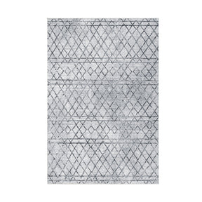 Covor F5079 - V2, 80x120 cm, forma dreptunghiulara, poliester, albastru deschis