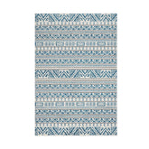 Covor F5082 - V2, 80x120 cm, forma dreptunghiulara, poliester, bej/turcoaz