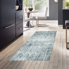 Covor F5083 - V2, 80x120 cm, forma dreptunghiulara, poliester, verde