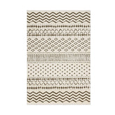 Covor F5086 - V2, 80x120 cm, forma dreptunghiulara, poliester, crem/maro