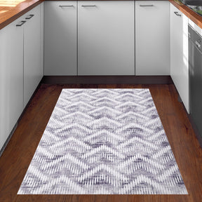 Covor F5124 - V2, 80x120 cm, forma dreptunghiulara, poliester, gri