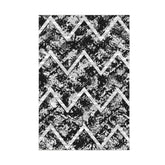 Covor F5128 - V2, 80x120 cm, forma dreptunghiulara, poliester, negru