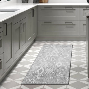 Covor F5137 - V2, 80x120 cm, forma dreptunghiulara, poliester, gri antracit