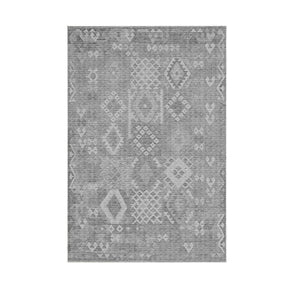 Covor F5137 - V2, 80x120 cm, forma dreptunghiulara, poliester, gri