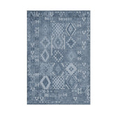 Covor F5137 - V2, 80x120 cm, forma dreptunghiulara, poliester, albastru