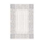 Covor M5076 - V2, 80x120 cm, forma dreptunghiulara, poliester, crem/albastru deschis