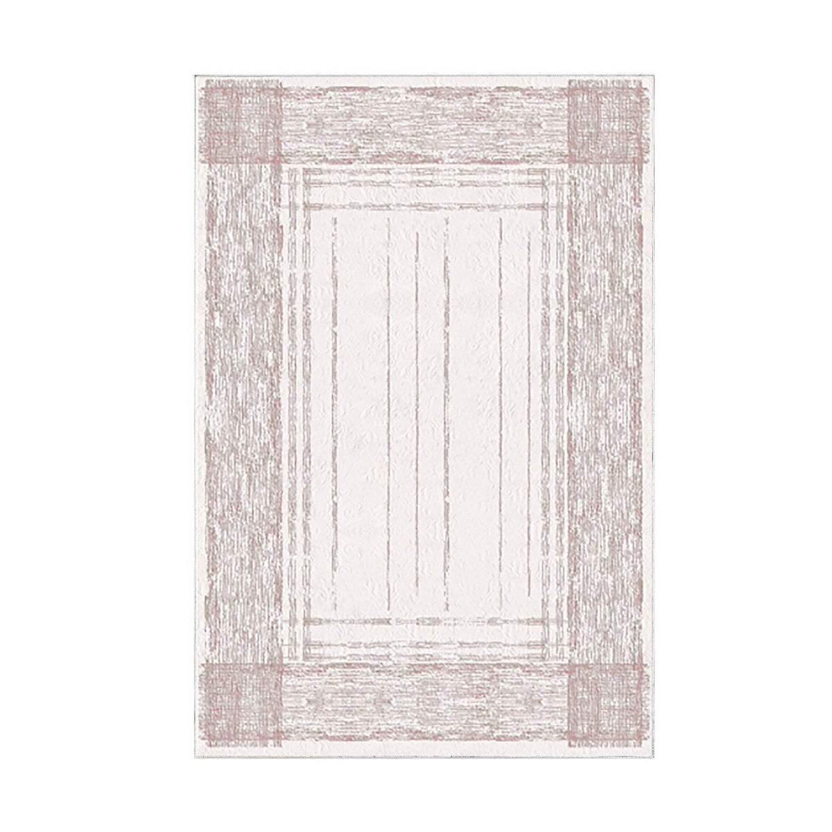 Covor M5076 - V2, 80x120 cm, forma dreptunghiulara, poliester, roz deschis