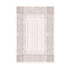Covor M5076 - V2, 80x120 cm, forma dreptunghiulara, poliester, roz deschis