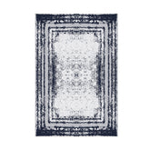 Covor M5132 - V2, 80x120 cm, forma dreptunghiulara, poliester, albastru inchis
