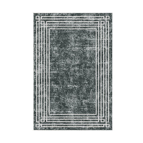 Covor M5142 - V2, 80x120 cm, forma dreptunghiulara, poliester, gri inchis