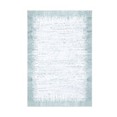 Covor 1342, 80x120 cm, forma dreptunghiulara, poliester, albastru/alb