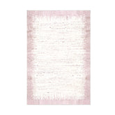 Covor 1342, 80x120 cm, forma dreptunghiulara, poliester, roz/alb