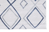 Covor SAND, 78x150 cm, forma dreptunghiulara, polipropilena, crem/albastru, 65549A