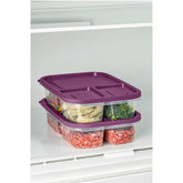Set 2 caserole 964FRM1216, mov, plastic, 15x24x5 cm