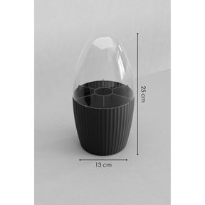 Organizator FNSORGNZR, gri antracit, plastic, 13x13x25 cm