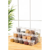 Set 15 recipiente 964FRM5376, transparent, plastic