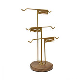 Suport bijuterii 241355, maro, metal/lemn, 25x39 cm