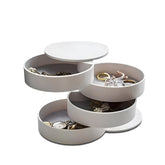 Suport bijuterii HMY-6420, alb, plastic, 10x10 cm