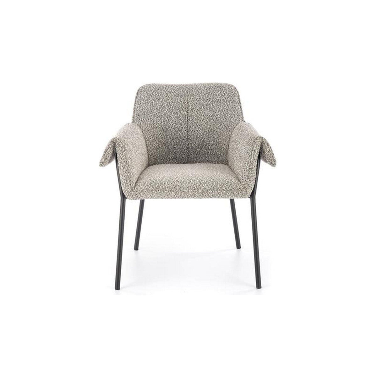Scaun tapitat K522, gri/negru, stofa, 68x62x83 cm
