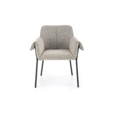 Scaun tapitat K522, gri/negru, stofa, 68x62x83 cm
