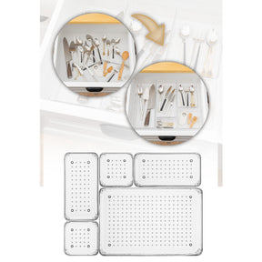 Set 5 organizatoare 992FRM1209, transparent, plastic