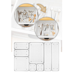Set 8 organizatoare 992FRM1213, transparent, plastic