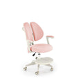 Scaun birou PANCO, roz/bej, stofa/polipropilena, 58x77x88/100 cm