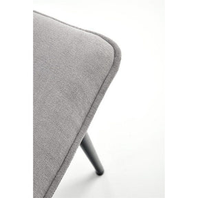 Scaun K493, gri/negru, stofa clasica/metal, 47x60x92 cm
