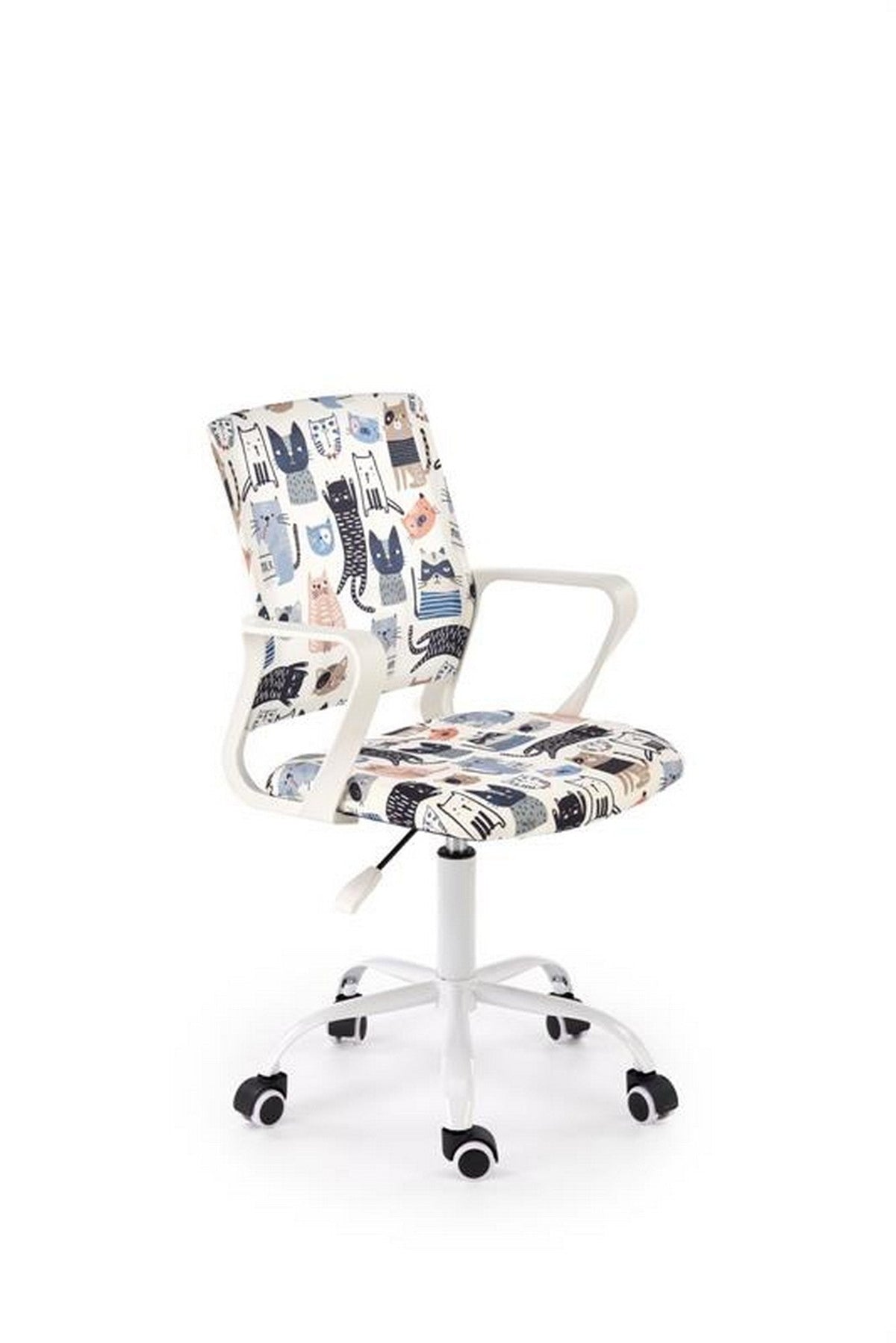 Scaun birou ORIS, multicolor, stofa clasica/metal, 51x51x88/100 cm