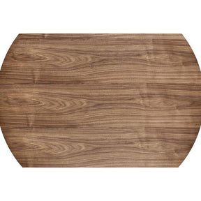 Masa rotunda HENDERSON, nuc,  furnir natural, 138x78 cm
