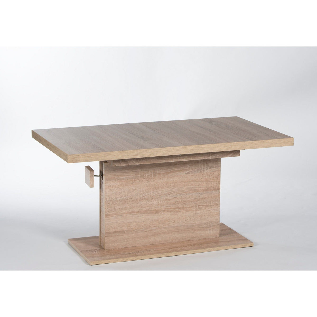Masuta cafea Monaco, PAL/ABS , stejar sonoma, mecanism de ridicare, 120/160x67x59/76 cm