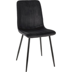 Scaun ALAN, stofa catifelata neagra, 45x39x91 cm