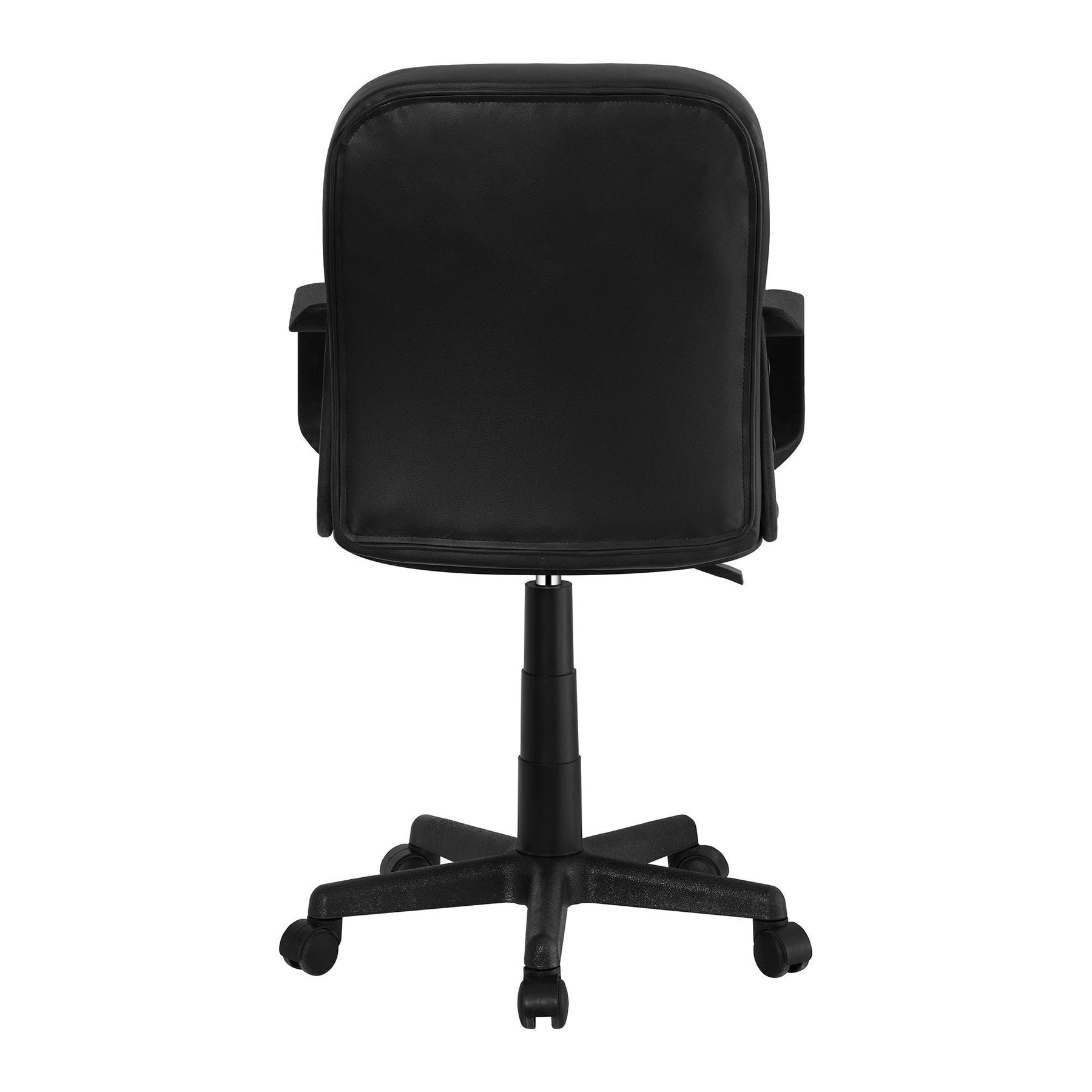 Scaun birou AYLA NEW, negru, piele ecologica/plastic, 55x59.5x89/101 cm