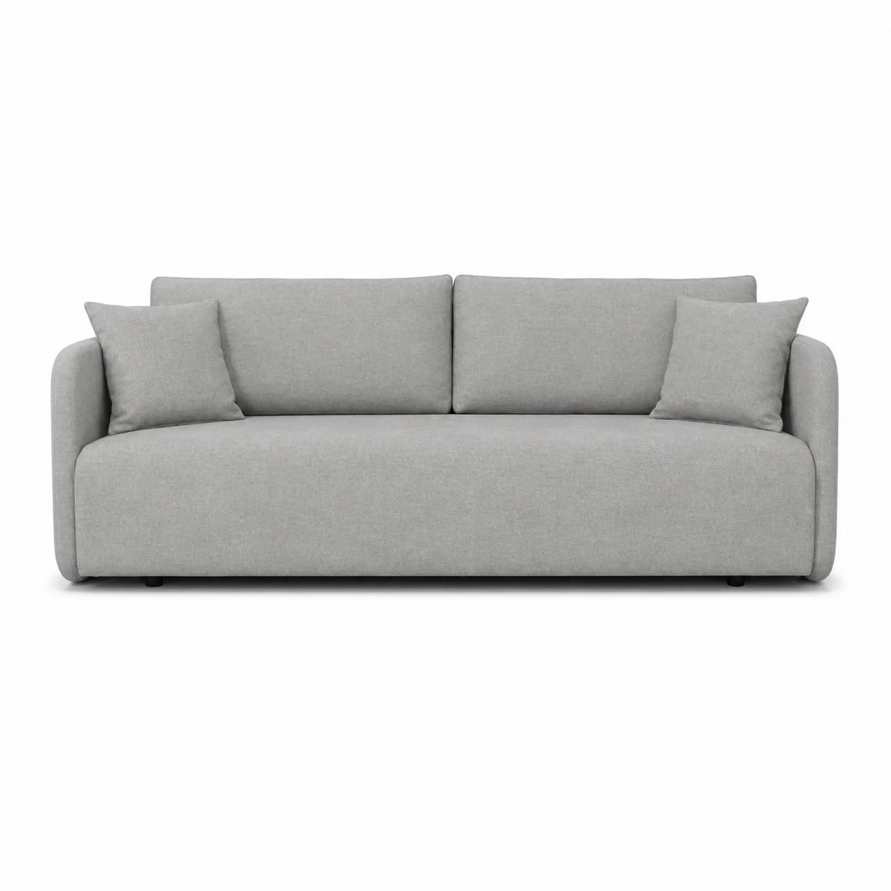 Canapea extensibila Allen, stofa catifelata gri - Element 04, cu lada depozitare, 220x100x88 cm