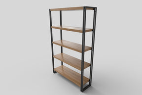 Etajera moderna Bolivar REG2, MDF LAMINAT SI OTEL, 100X30X155 CM