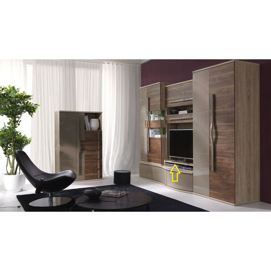 Raft CHANELL AU7, stejar, PAL melaminat, 98x37x14 cm