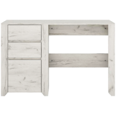 Birou ANGEL typ 80, PAL melaminat, alb craft, 118,7x76,5x60 cm, 1 usa si 2 sertare