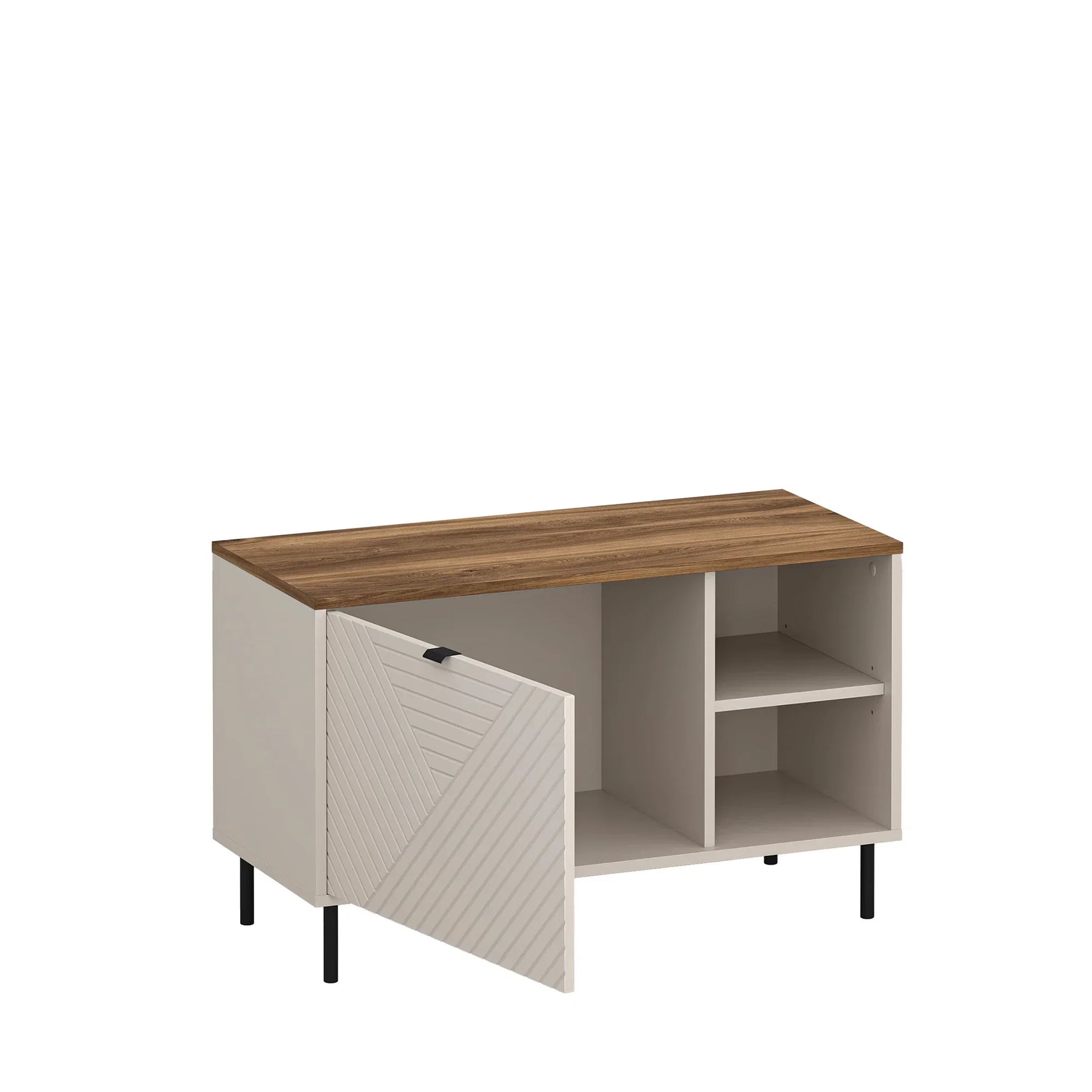 Dulap incaltari EVO, PAL laminat/MDF/metal, casmir/stejar castello, 90×40×55.1 cm